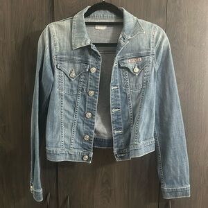 Hudson Distressed Light Jean Jacket Size XS